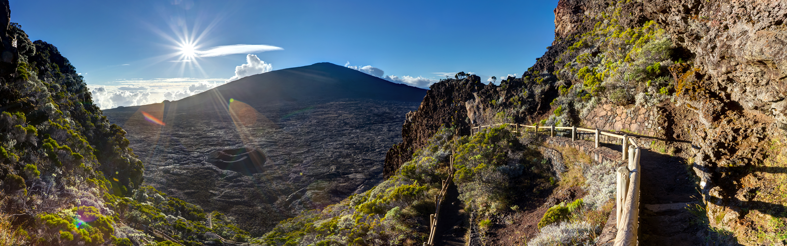 Randonnée au La Réunion - paysage naturel