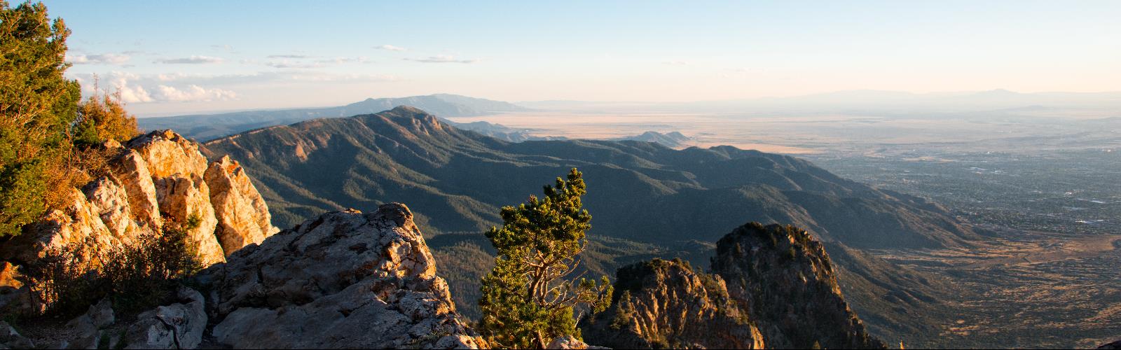Hiking in New Mexico - natural landscape  mountain outdoor sky nature valley canyon snow landscape tree cloud hill rock background hillside overlooking rocky massif area high distance