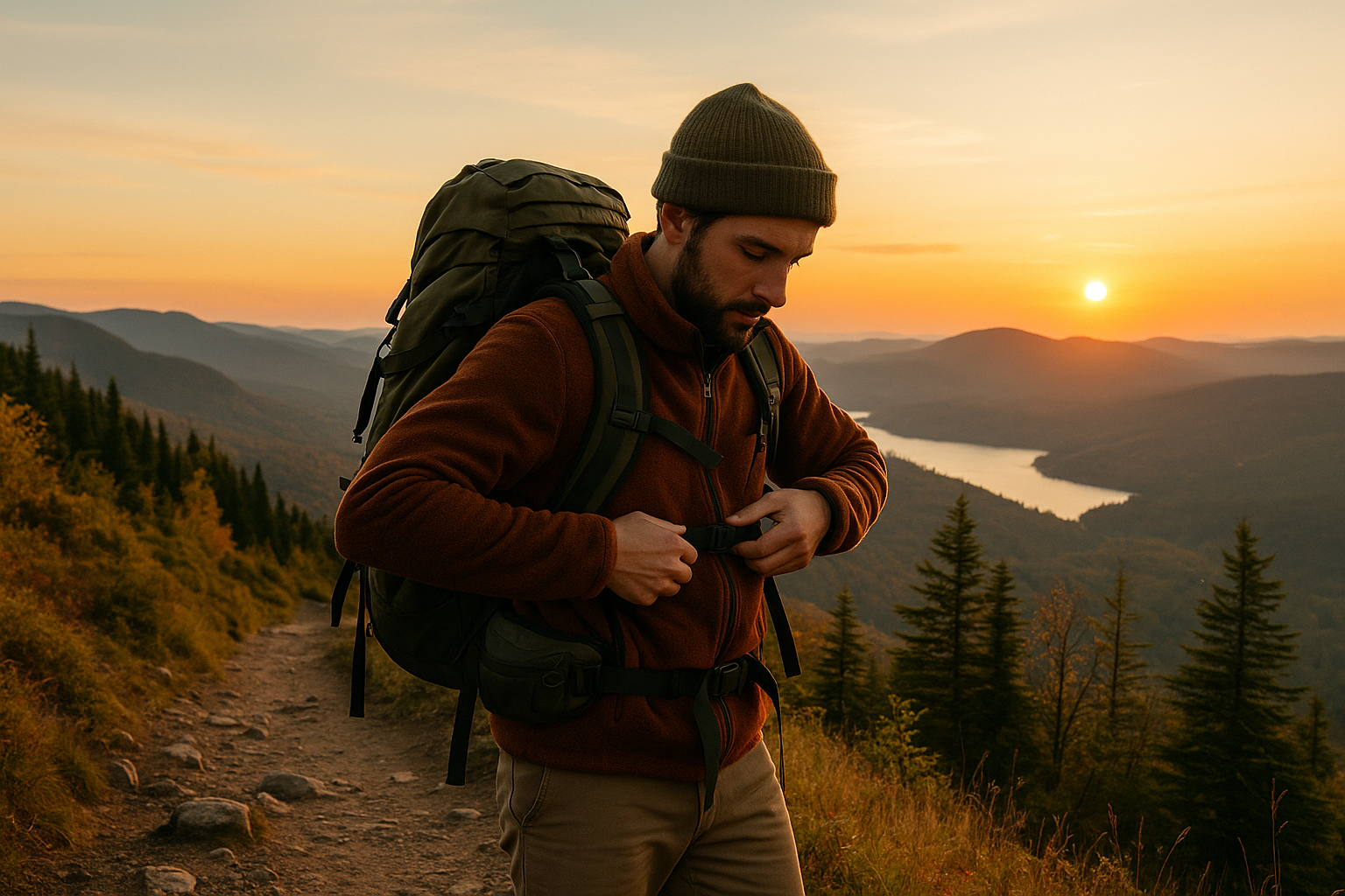 ajustement sac à dos randonnée montagne Québec