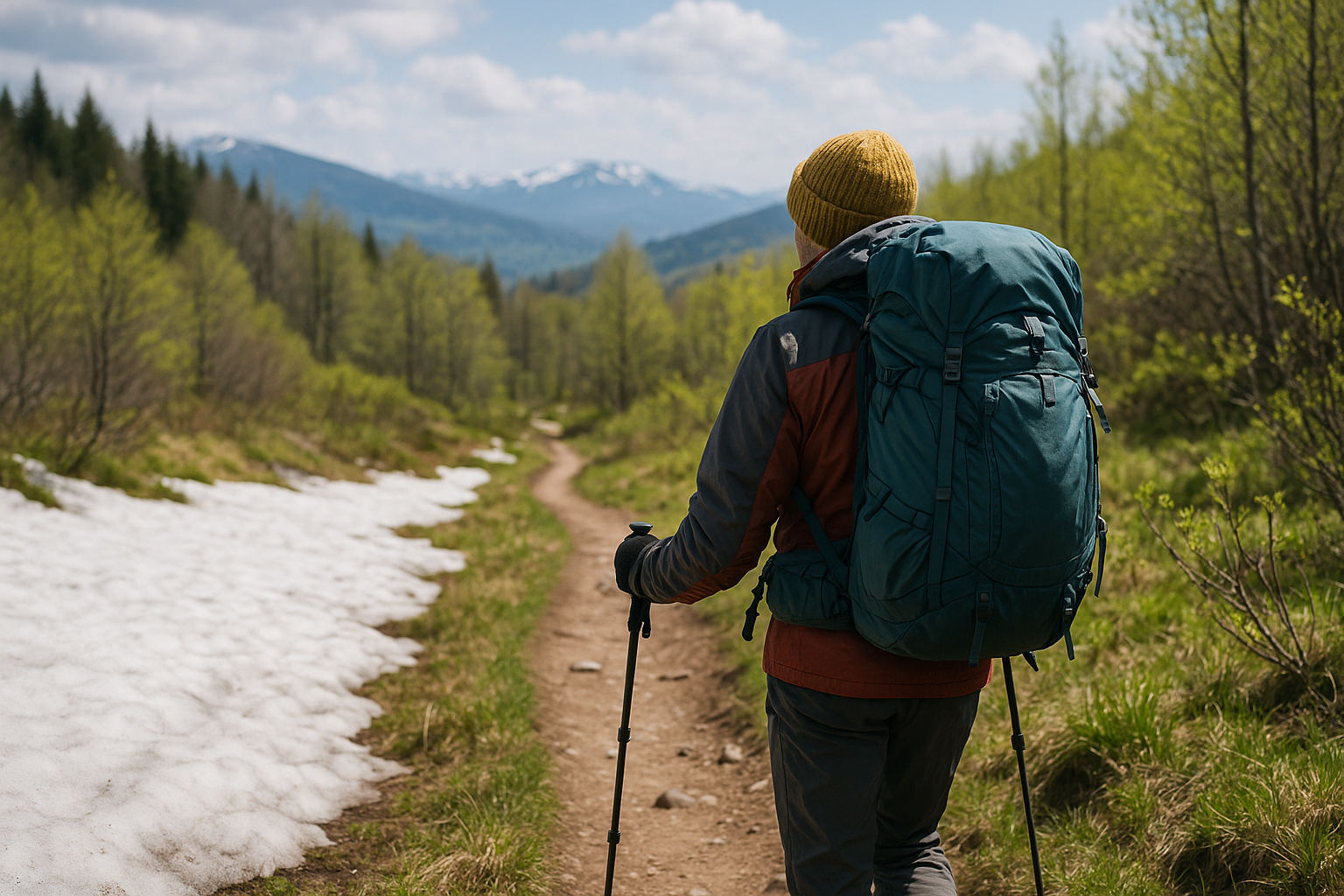 how to dress spring hiking layered clothing