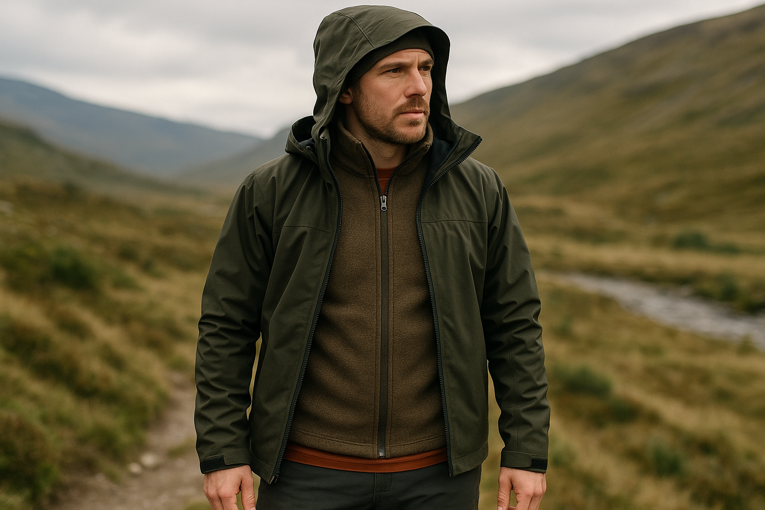 three layer system hiking technical clothing