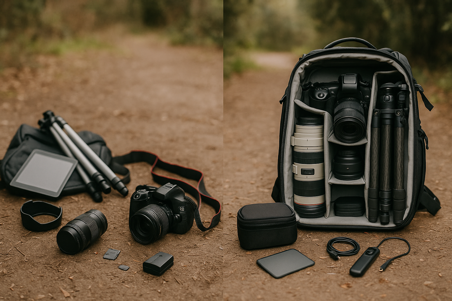 beginner vs expert hiking equipment organization