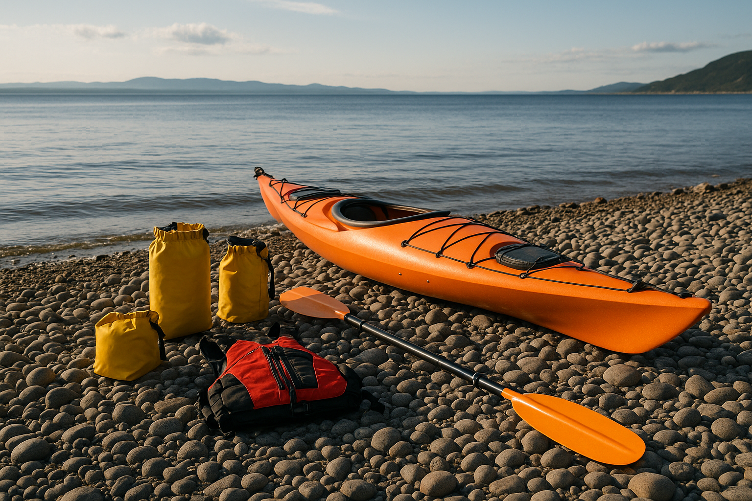 beginner sea kayaking equipment Quebec