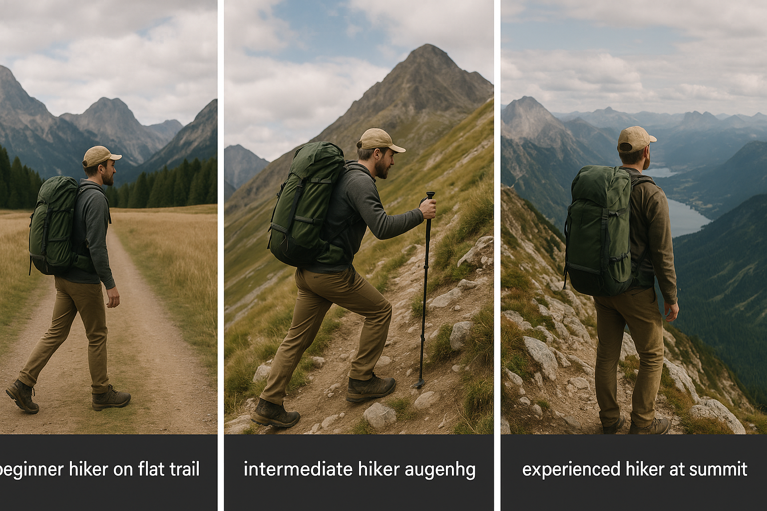hiking progression beginner intermediate expert