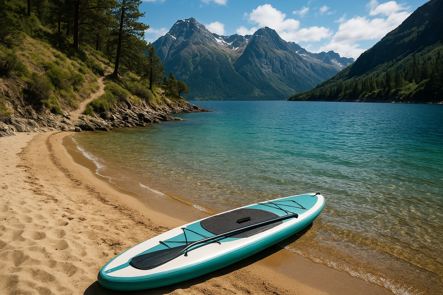 SUP secret beach hiking trail activity combination