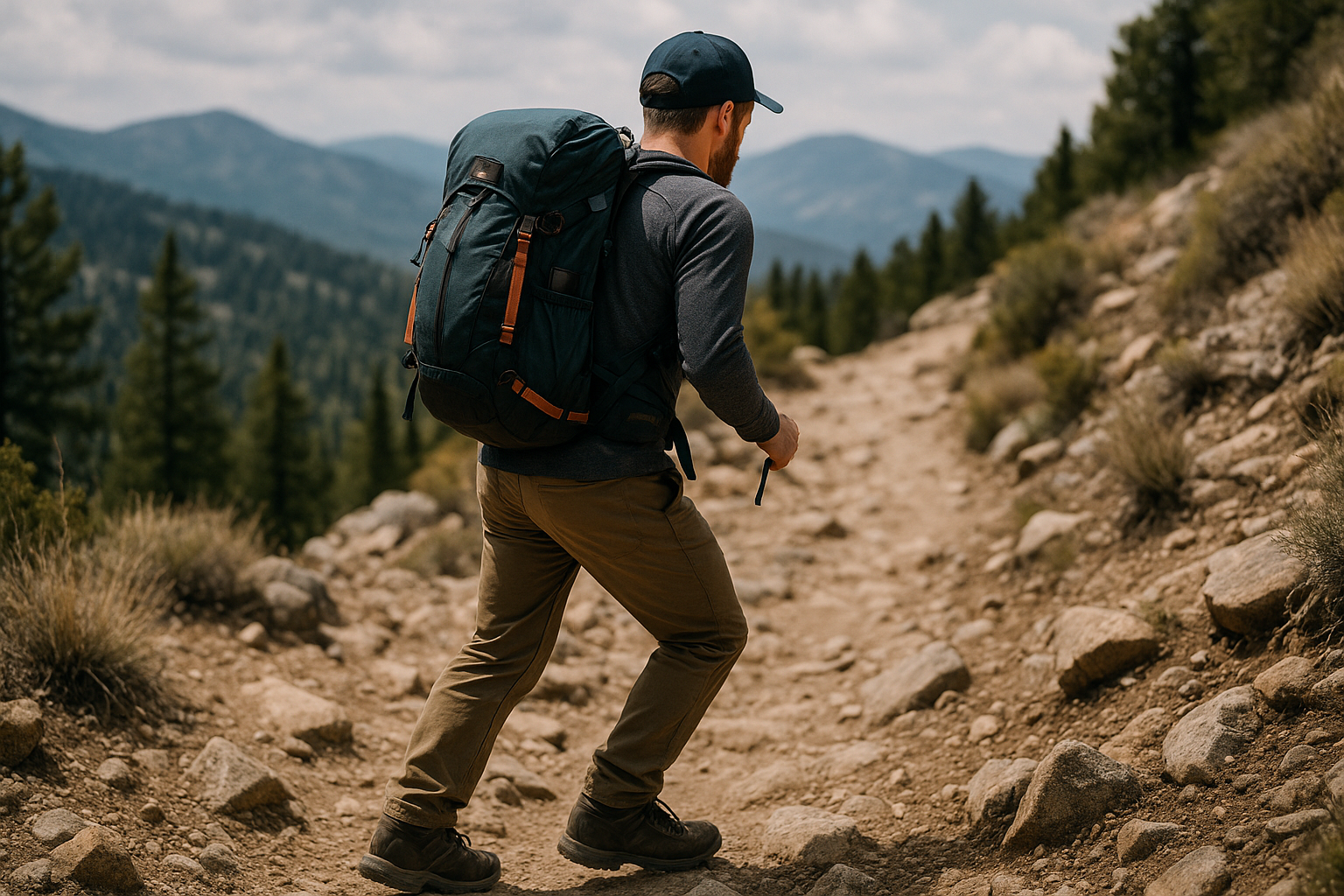 equipped hiker rocky trail mixed brands