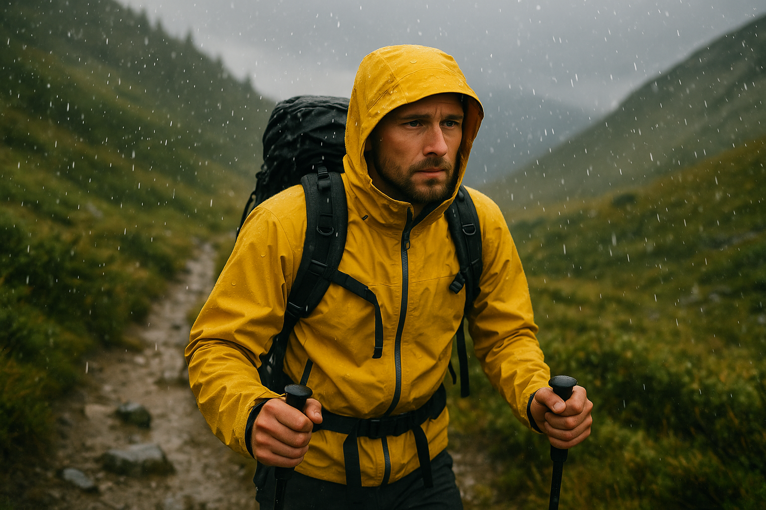 rain protection waterproof jacket mountain hiking