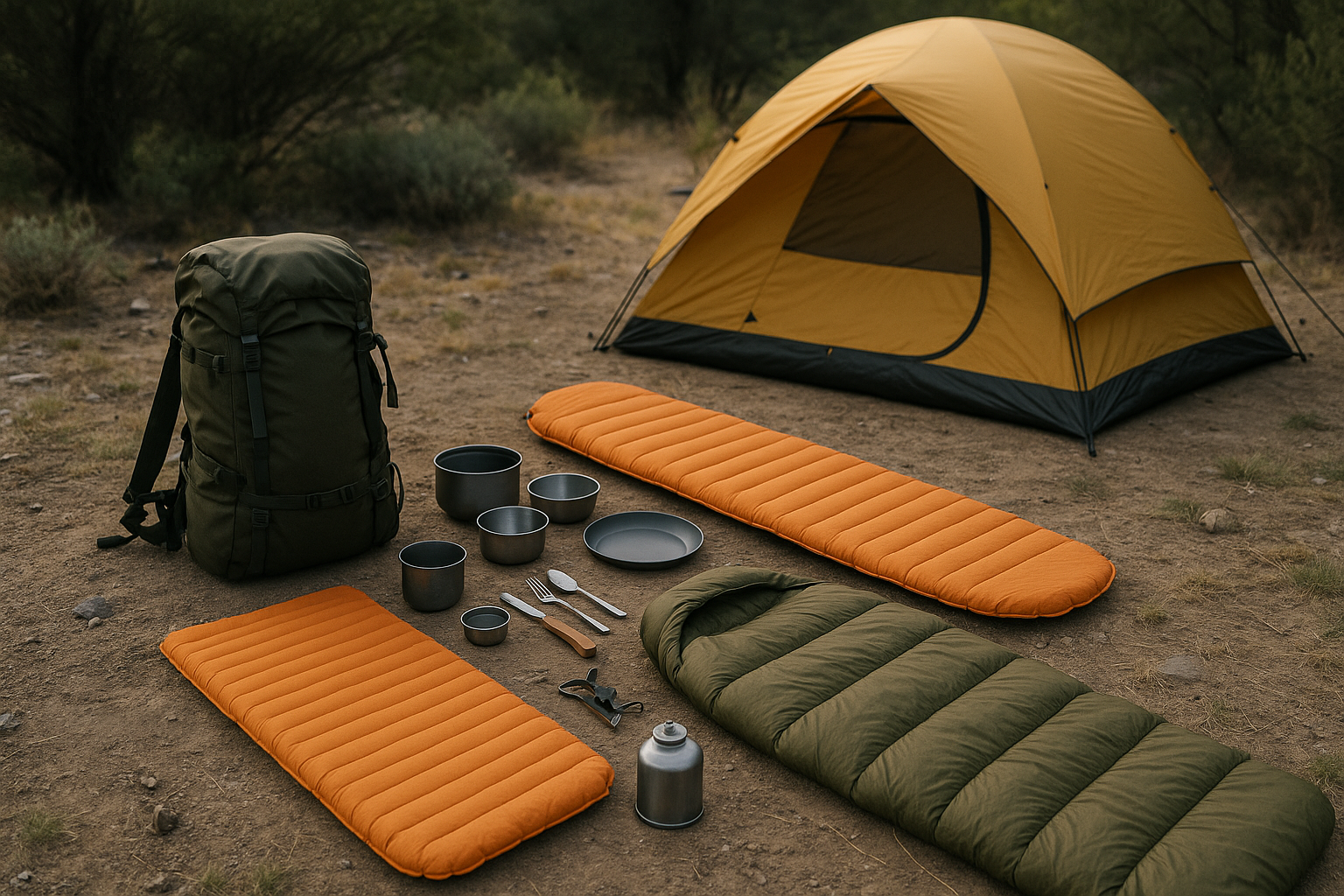 camping gear multi-day hiking backpacking