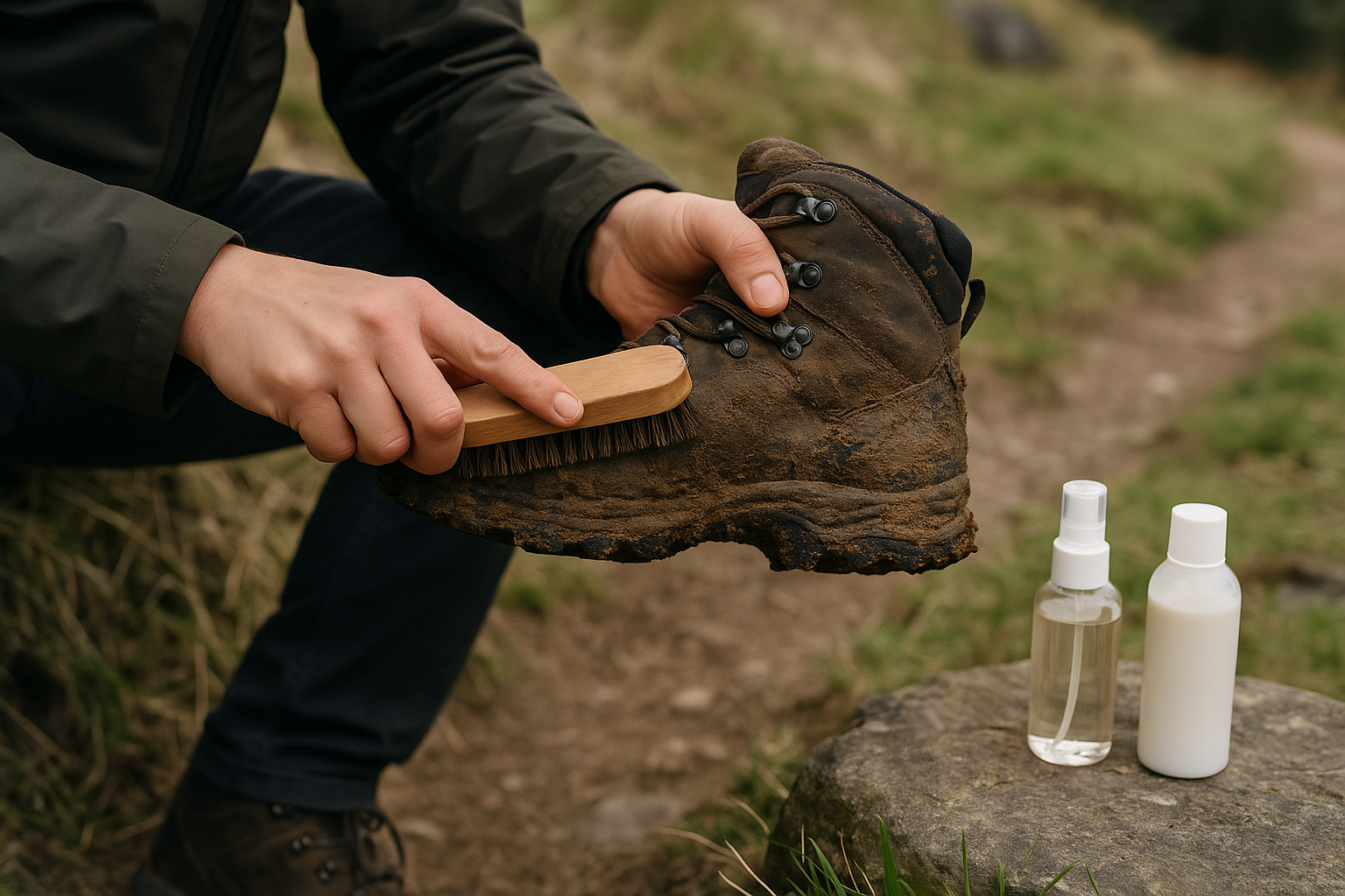 maintenance cleaning hiking boots care