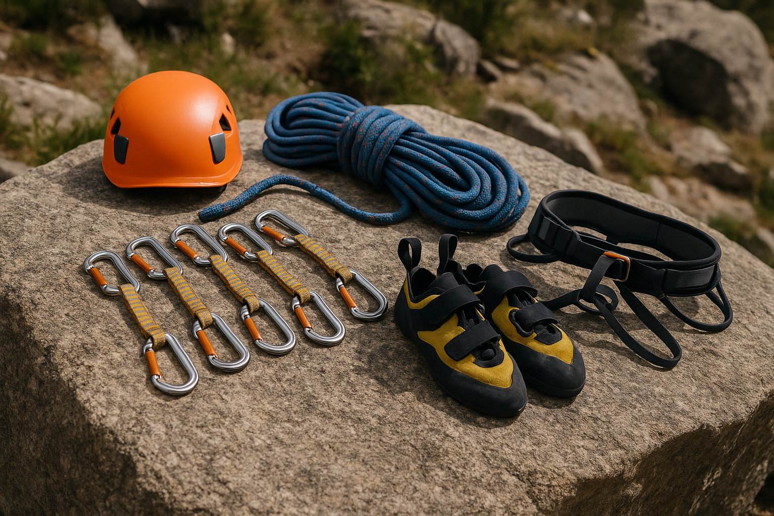 outdoor climbing equipment granite Quebec gear