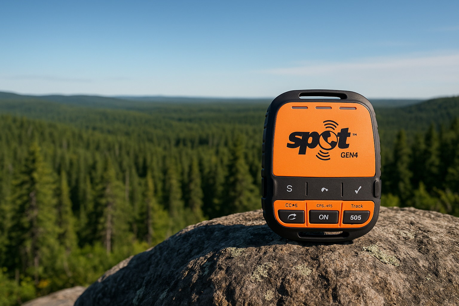 SPOT Gen4 satellite communicator boreal forest Canada