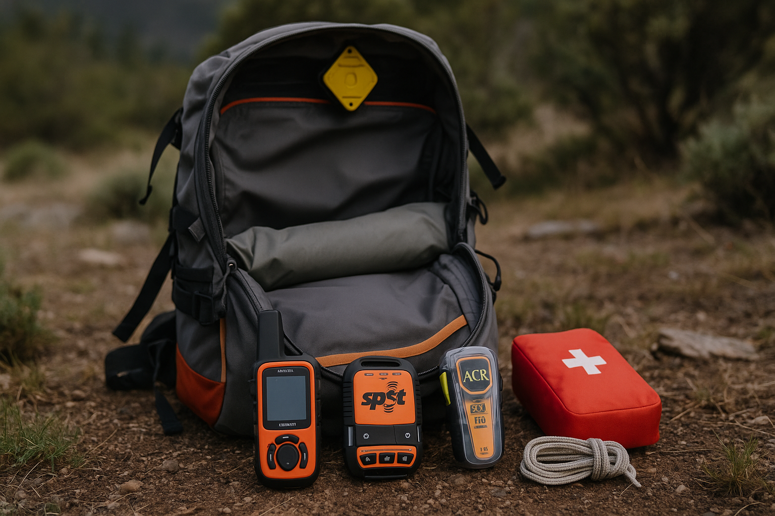 hiking safety equipment satellite communicators backpack
