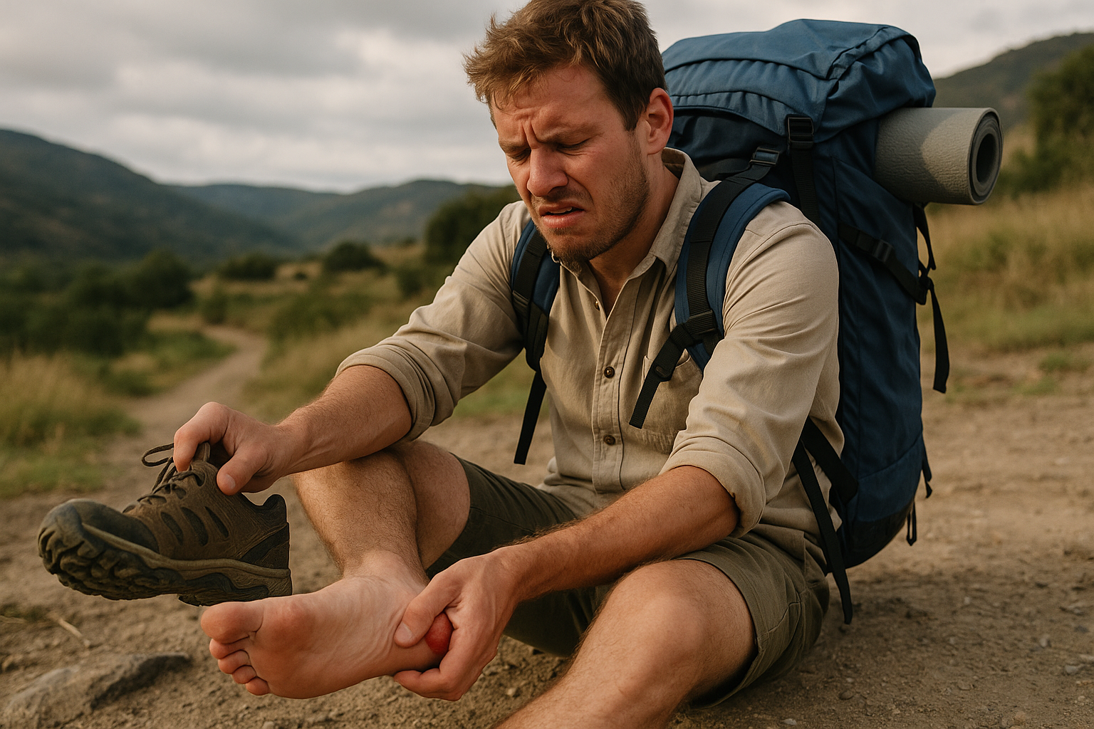 blisters feet poorly fitted hiking boots