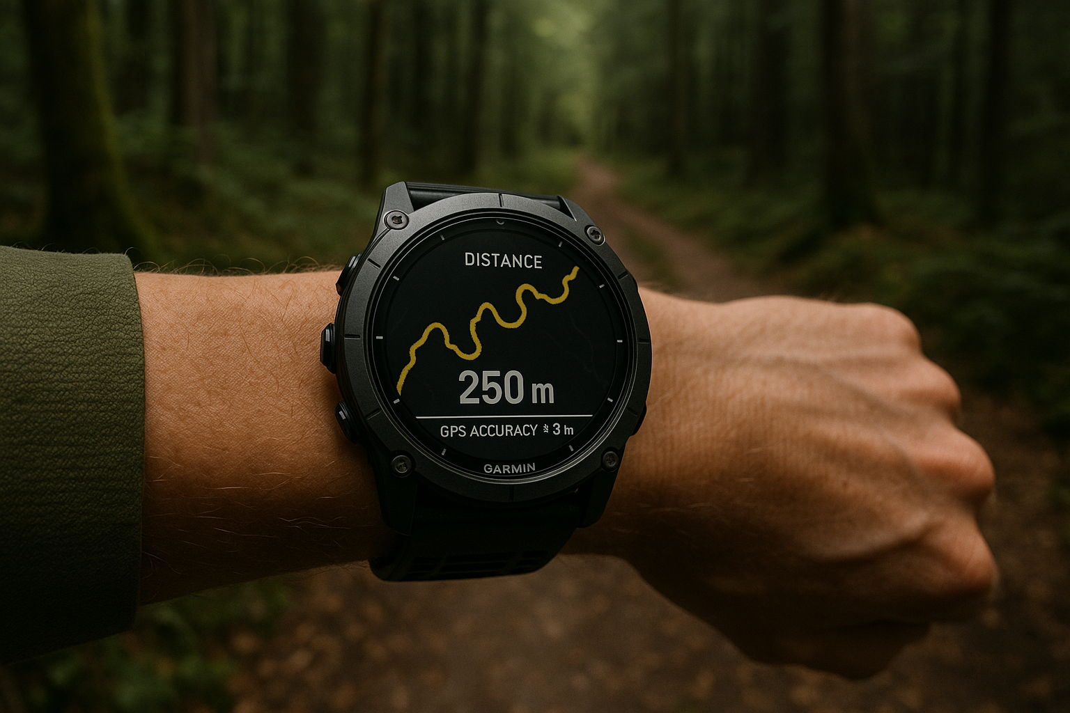 GPS accuracy trace forest trail watch