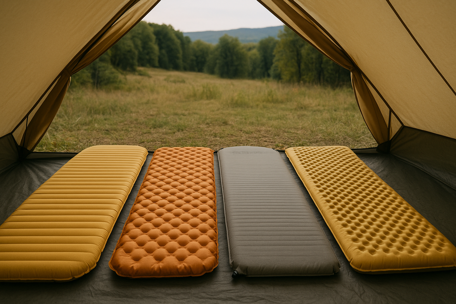 comparison of different types of camping sleeping pads