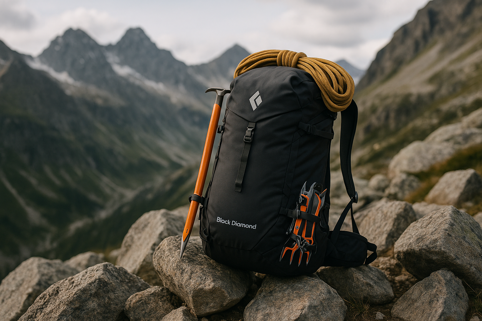 technical hiking backpack mountaineering gear