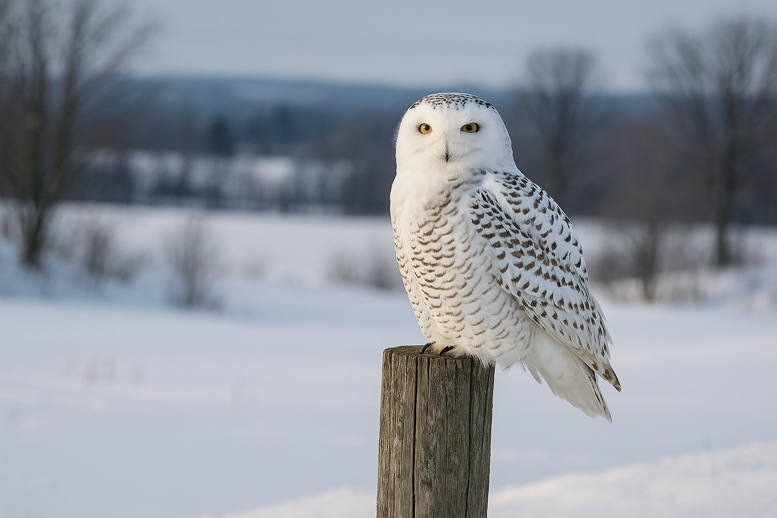 snowy owl winter Quebec observation