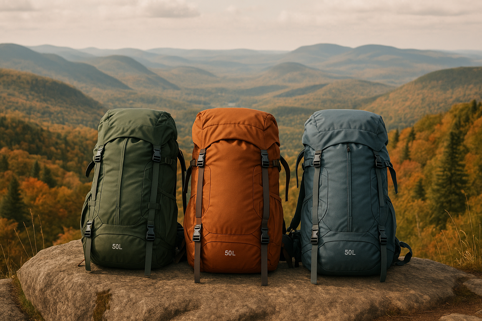50L backpack comparison Osprey Gregory Deuter mountain