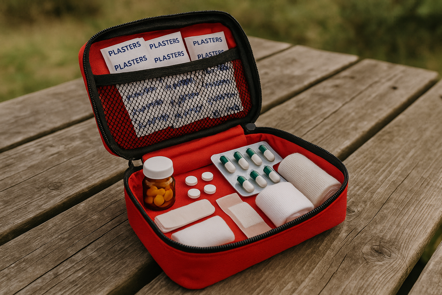 hiking first aid kit equipment