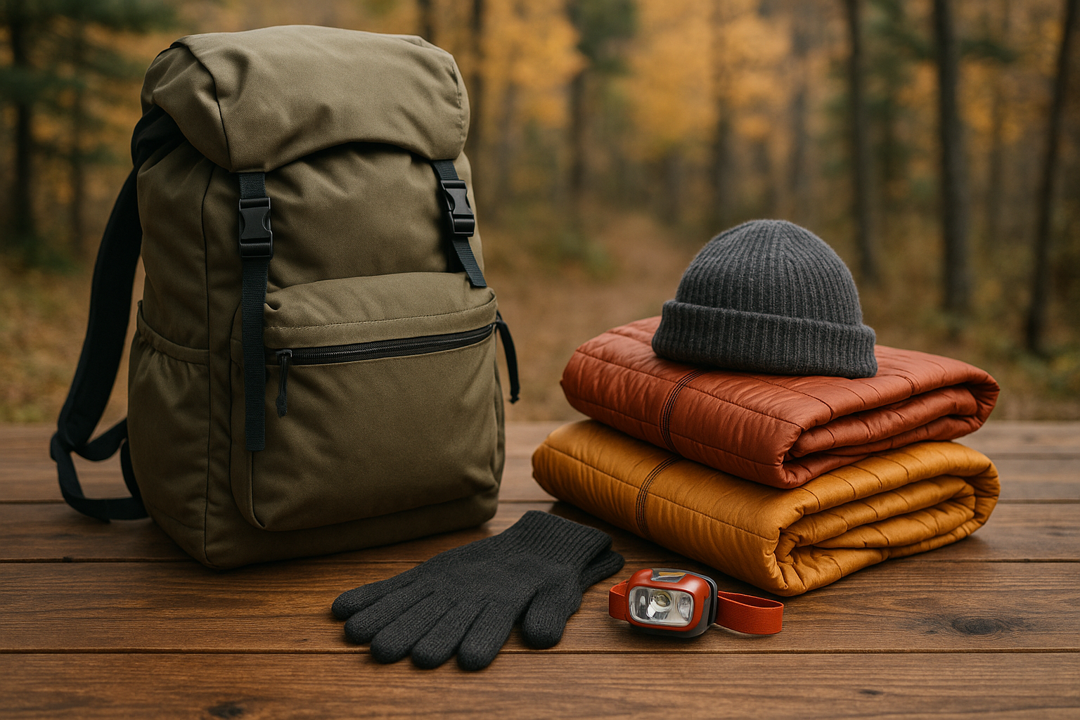fall hiking equipment preparation gear