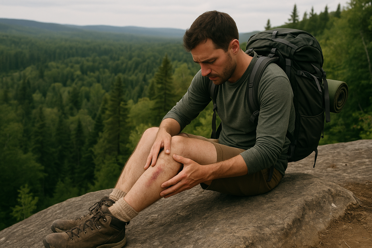 tick protection hiking Quebec inspection