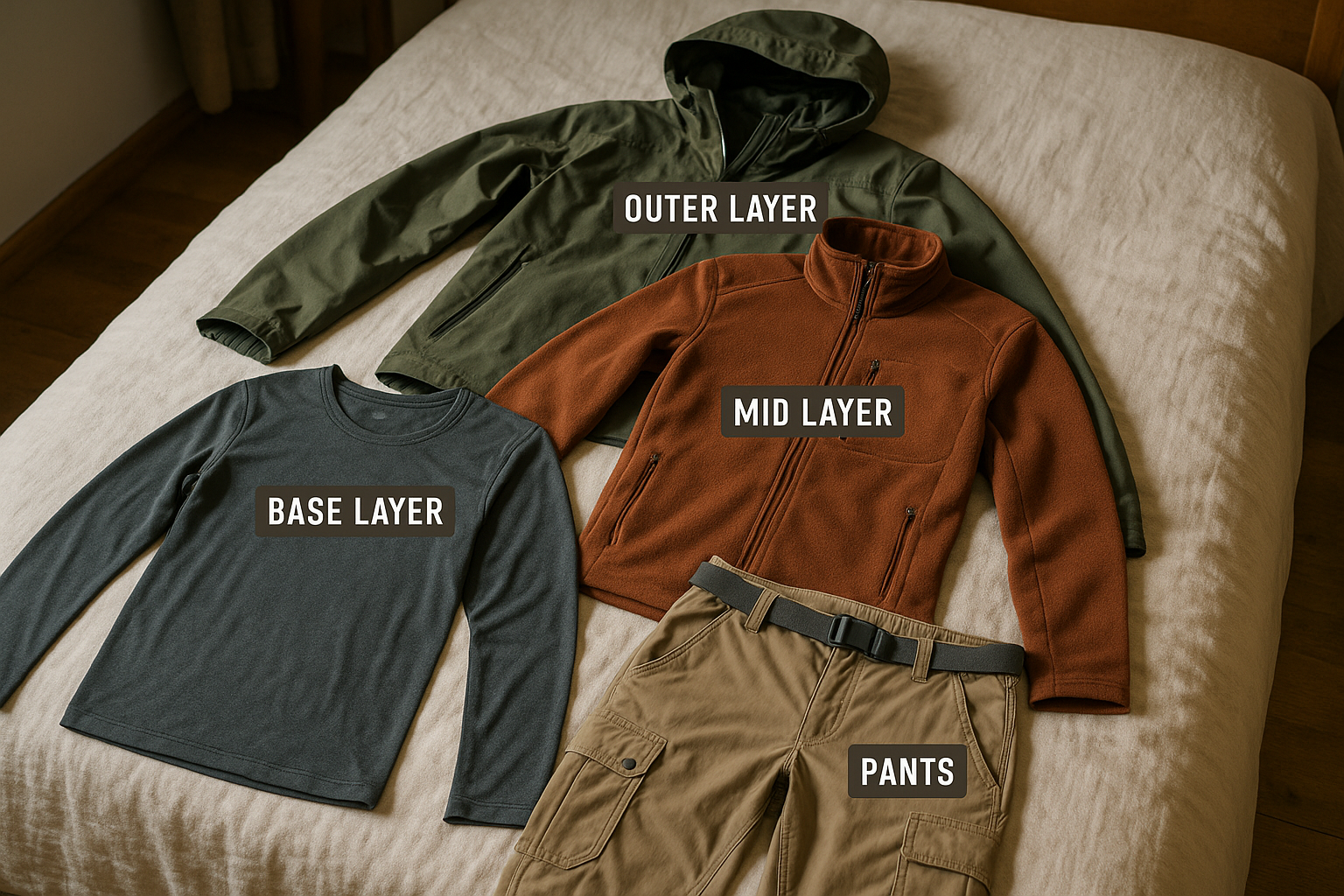hiking clothing layering system