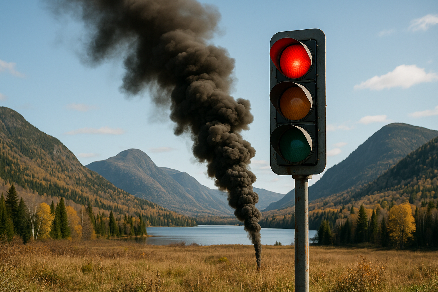 feu signalisation fumée montagne secours
