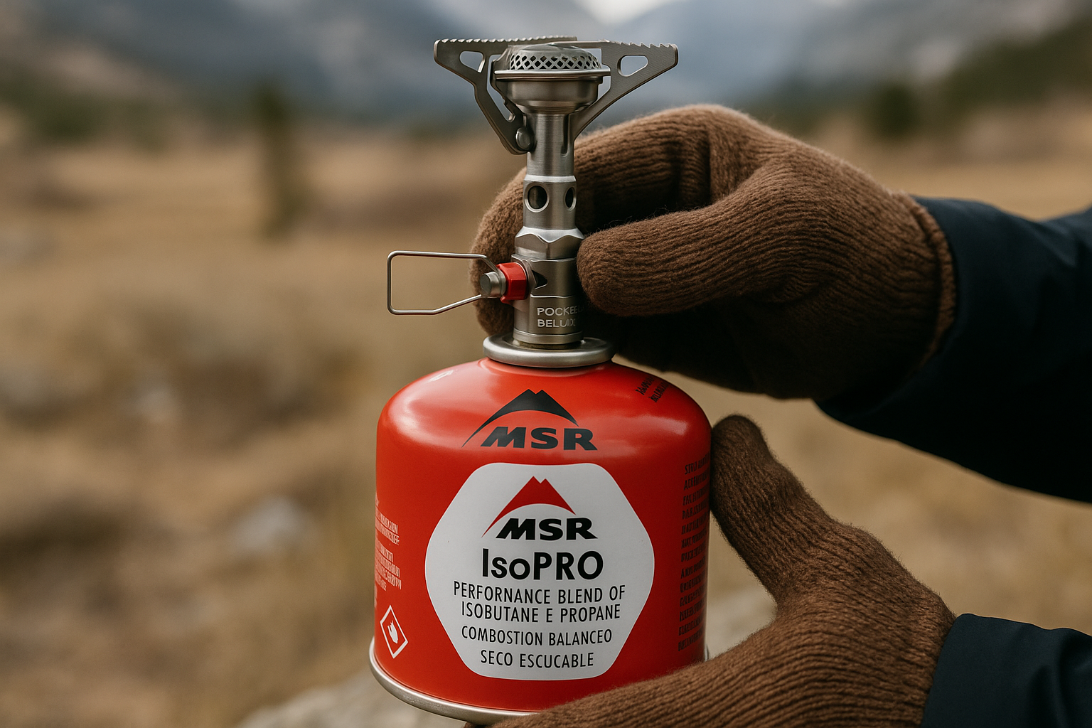 MSR PocketRocket Deluxe stove assembly gloves ease of use