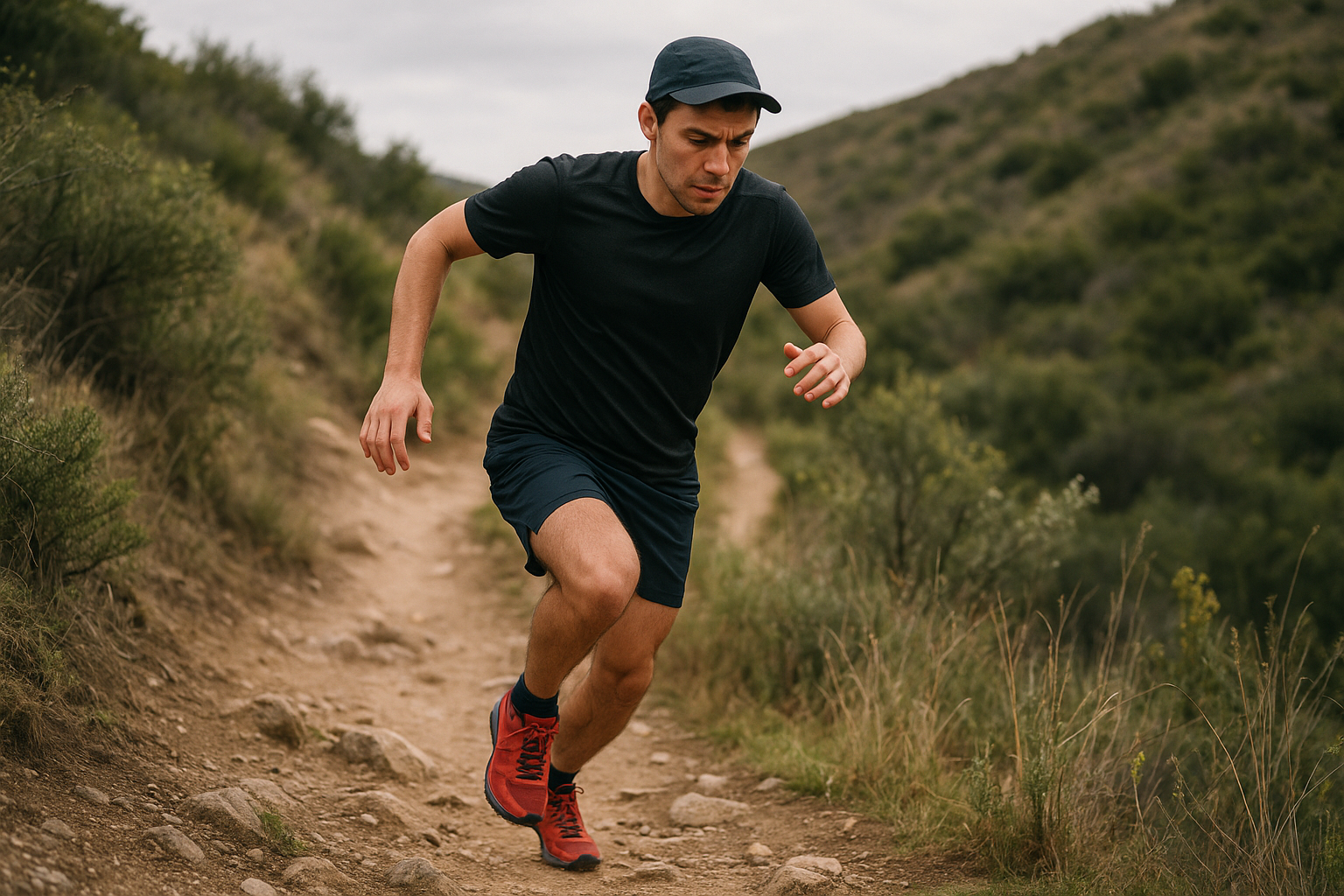 first trail running outing descent technique