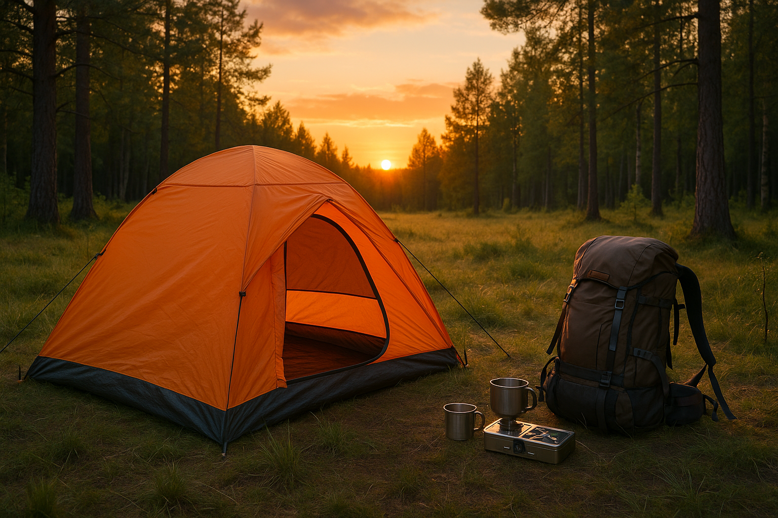 camping tent forest jacques-cartier park