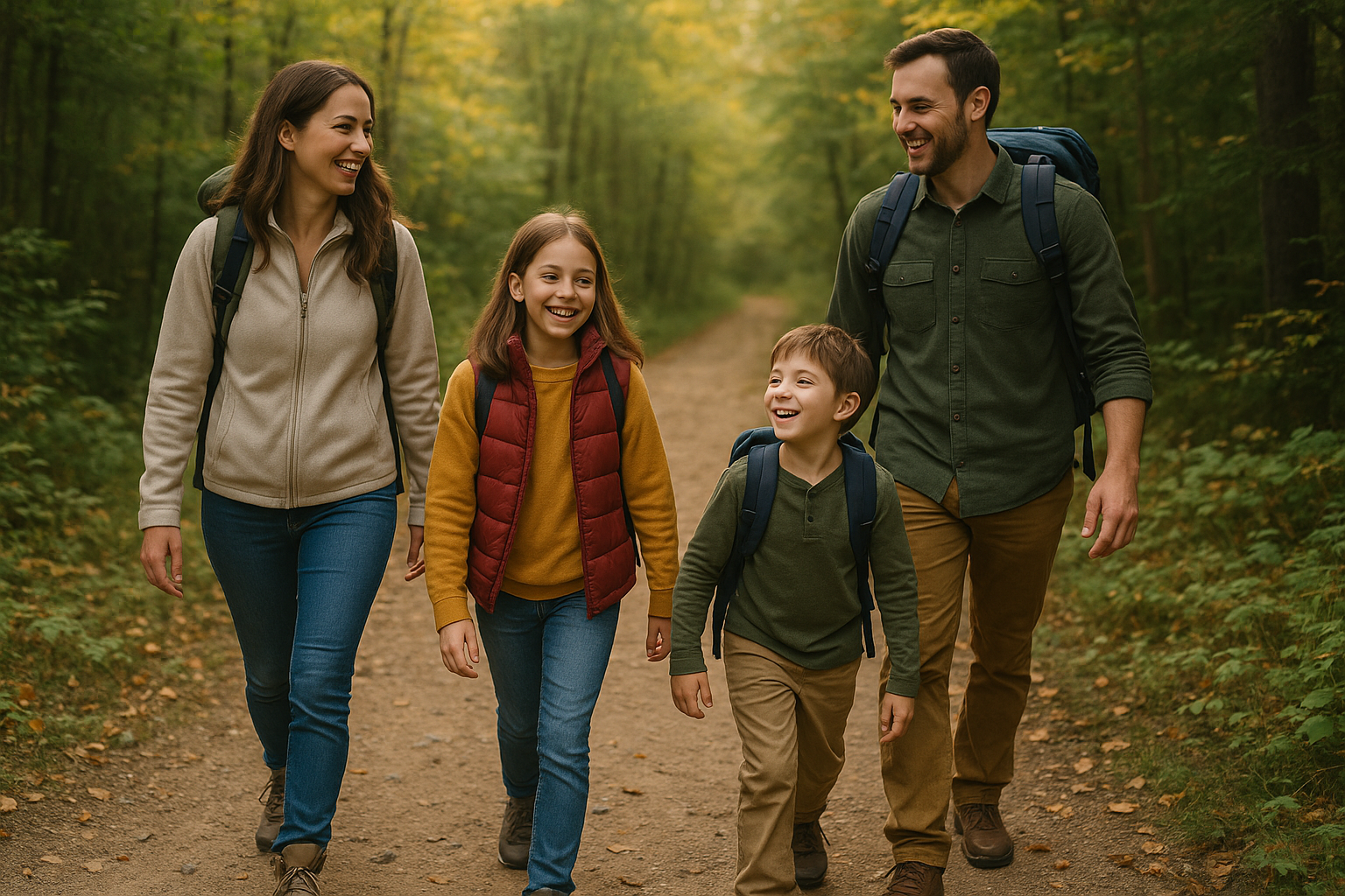 famille randonnée enfants sentier québec