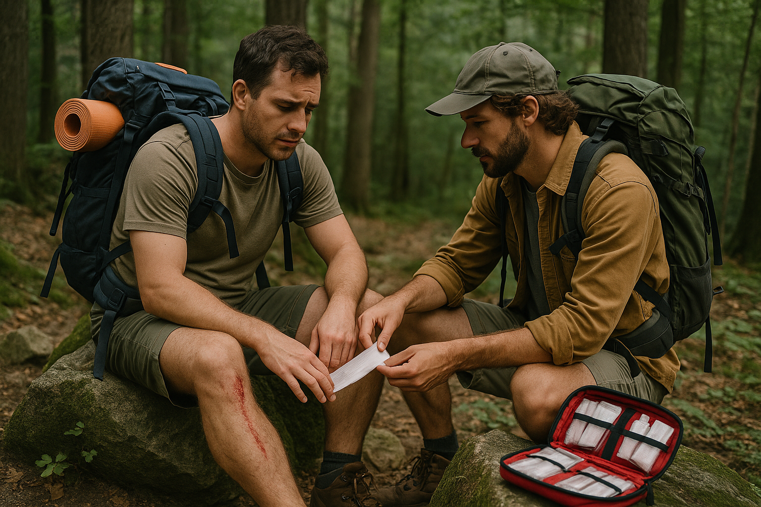 premiers soins urgence randonnée forêt blessure