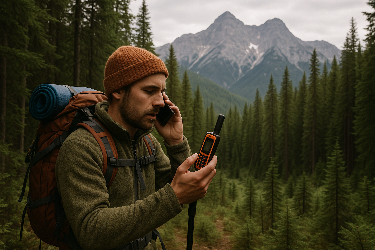 communication urgence forêt téléphone satellite GPS secours