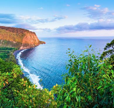 Hawaii  water sky outdoor nature beach landscape cloud lake ocean river mountain plant sea shore overlooking surrounded island hillside land