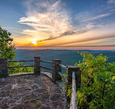 Kentucky  outdoor water tree landscape mountain cloud sky plant overlooking nature fence sunset distance