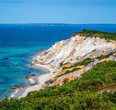 Massachusetts  outdoor sky water beach nature landscape mountain ocean sea rock blue canyon coast hillside distance