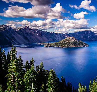 Oregon  sky water outdoor nature lake mountain cloud landscape canyon clouds surrounded