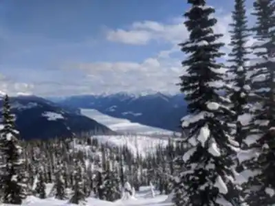 Hiking view of Trout Lake