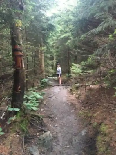 Hiking view of Lac Spruce