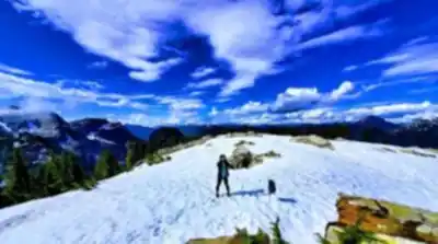 Hiking view of Goat Mountain