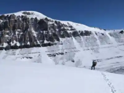 Vue en randonnée de Mount Hector