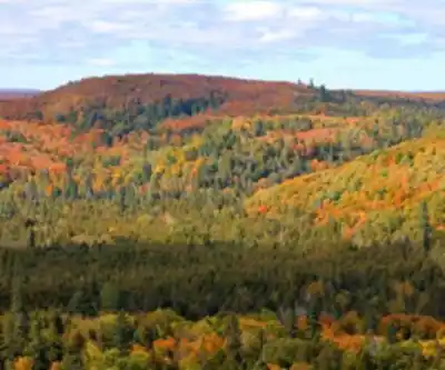 Hiking view of Lutsen Mountains