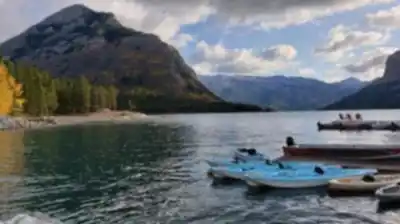 Vue en randonnée de Lake Minnewanka