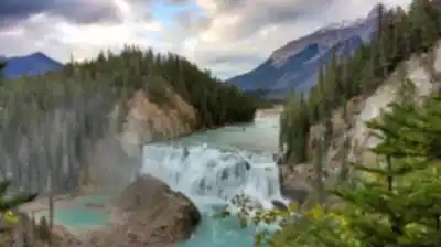 Wapta Falls hiking trail - natural landscape