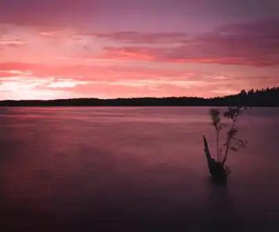 Sunset Lake hiking trail - natural landscape