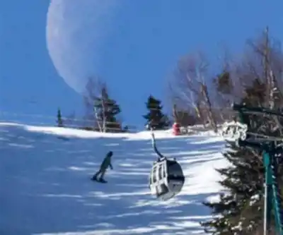 Vue en randonnée de Loon Mountain