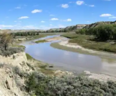 Sentier de randonnée Missouri River - paysage naturel