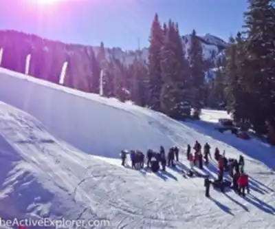 Hiking view of Brighton Ski Resort