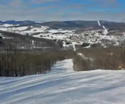 Hiking view of Greek Peak Mountain Resort