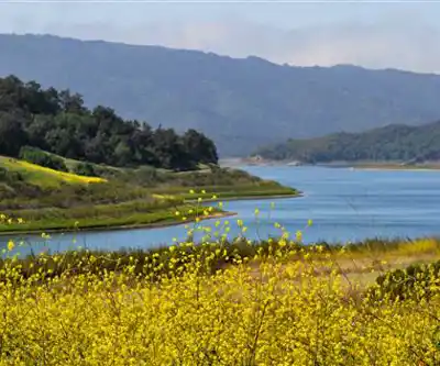Lake Casitas hiking trail - natural landscape